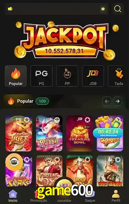 Promoções Especiais no game600 App